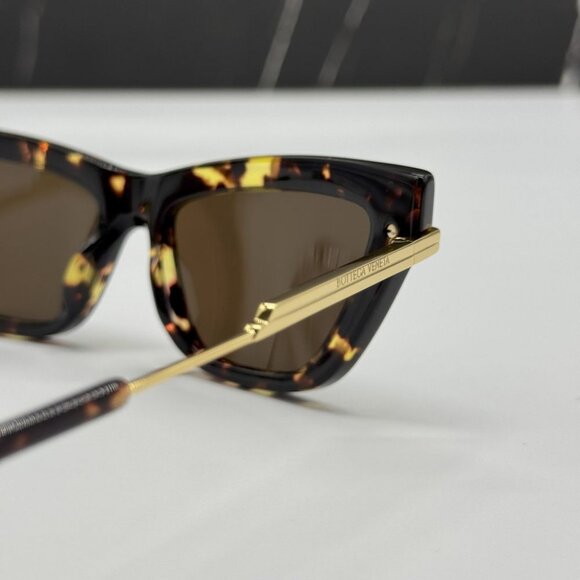 NEW BOTTEGA VENETA BV1241S 002 SUNGLASSES WOMEN HAVANA CAT EYEY EYEWEAR main image 10